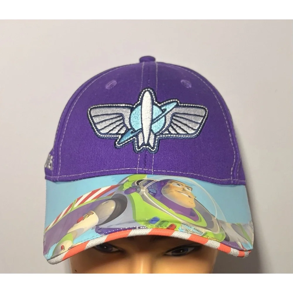 Disney On Ice Hat Cap Strap Back Youth Purple Blue Buzz Lightyear Space Ranger